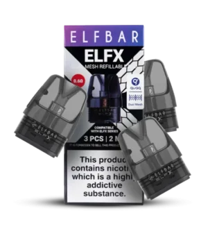 Картриджі 3pcs Elf Bar ELF X 0.6 Ом 2 мл