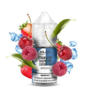 Жидкость SOLANA 1 Strawberry Raspberry Cherry Ice 30 мл/50 мг