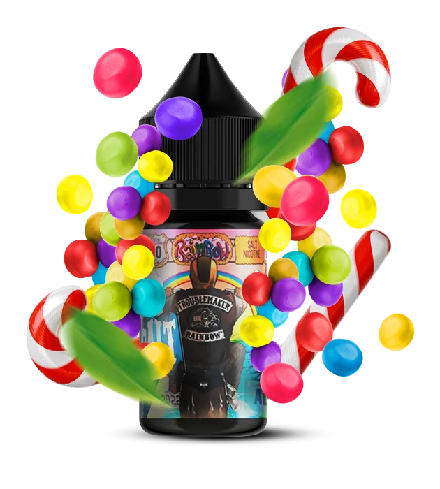 Chaser_WildStrawberryKiwi_11ml-copy.webp Рідина Troublemaker Salt Rainbow 50mg/ml - Зображення 1