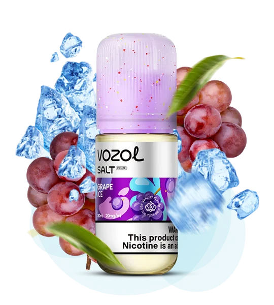 Vozol_Salt_Prime_30ml_GrapeIce Рідина Vozol Prime Grape Ice 30мл - Зображення 1
