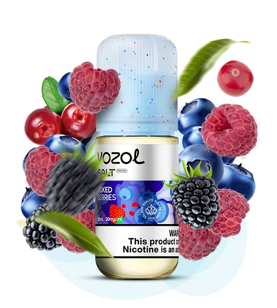 Vozol_Salt_Prime_30ml_MixedBerries Рідина Vozol Prime Mixed Berries 30мл - Зображення 1