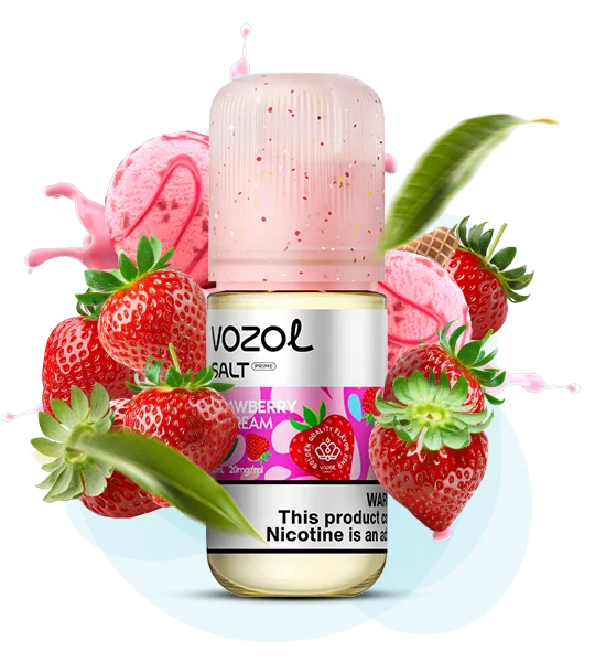 Vozol_Salt_Prime_30ml_StrawberryIceCream Жидкость Vozol Prime Strawberry Ice Cream 30мл — изображение 1