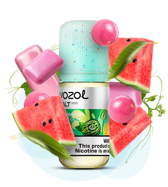 Vozol_Salt_Prime_30ml_WatermelonBubbleGum Рідина Vozol Prime Watermelon Bubble Gum 30мл - Зображення 1