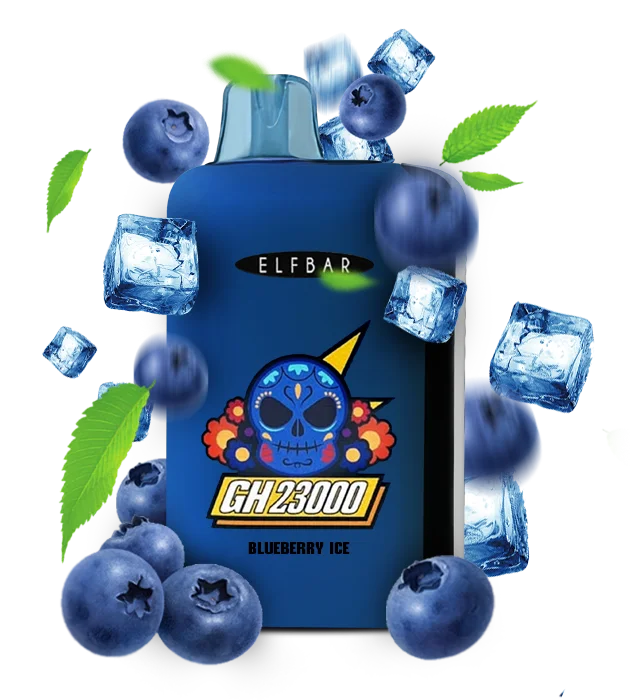 BlueberryIce Одноразова Pod-система Elf Bar GH 23000 Blueberry Ice - Зображення 1