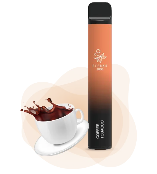 Coffee-tobaco-2 Одноразова Pod-система Elf Bar 2000 СOFFEE TOBACCO - Зображення 1