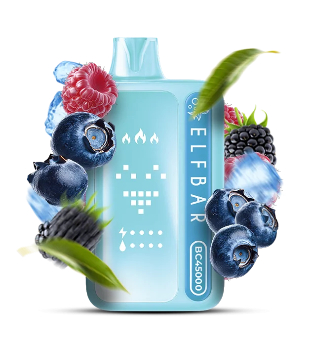 ElfBar_BC45000_BlueRazzIce Одноразова Pod-система Elf Bar BC 45000 Blue Razz Ice - Зображення 1
