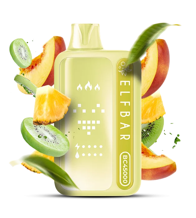 ElfBar_BC45000_KiwiPineapplePeach Одноразова Pod-система Elf Bar BC 45000 Kiwi Pineapple Peach - Зображення 1