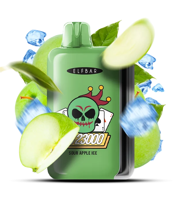 Elfbar_GH23000_SourAppleIce Одноразова Pod-система Elf Bar GH 23000 Sour Apple Ice - Зображення 1