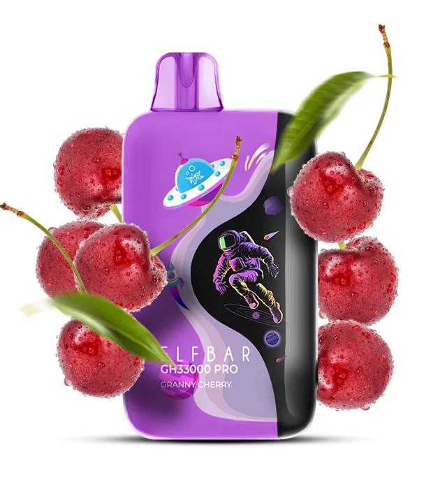 Elfbar_GH33000_Pro_GrannyCherry Одноразова Pod-система Elf Bar GH 33000 Pro Granny Cherry - Зображення 1