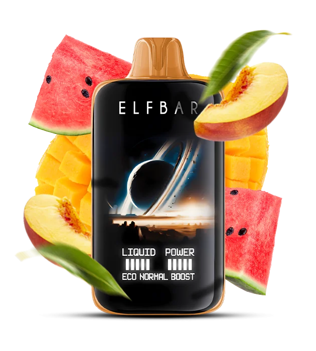Elfbar_MoonNight_40000_MangoPeachWatermelon Одноразовая Pod-система Elf Bar 40000 Moon Night Mango Peach Watermelon — изображение 1