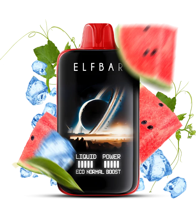 Elfbar_MoonNight_40000_WatermelonIce Одноразовая Pod-система Elf Bar 40000 Moon Night Watermelon Ice — изображение 1
