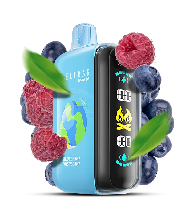 Elfbar_Raya_D3_BlueberryRaspberry_ Одноразова Pod-система Elf Bar RAYA D3 25000 Blueberry Raspberry - Зображення 1