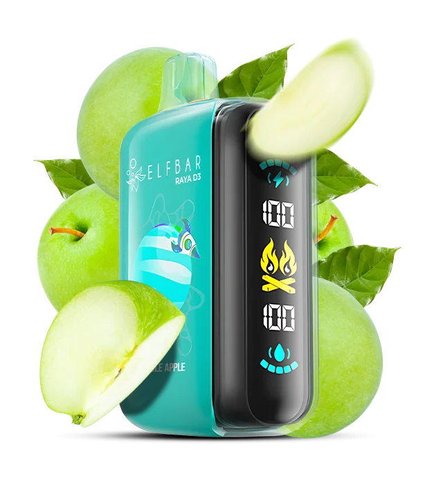 Elfbar_Raya_D3_DoubleApple Одноразова Pod-система Elf Bar RAYA D3 25000 Double Apple - Зображення 1