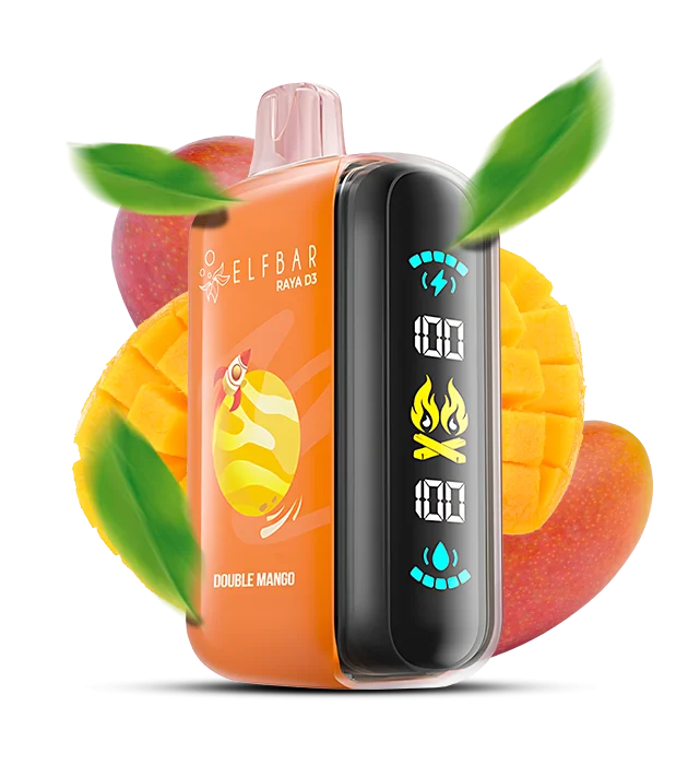 Elfbar_Raya_D3_DoubleMango Одноразова Pod-система Elf Bar RAYA D3 25000 Double Mango - Зображення 1