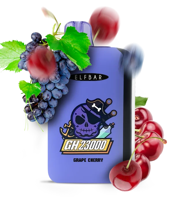 GrapeCherry Одноразова Pod-система Elf Bar GH 23000 Grape Cherry - Зображення 1