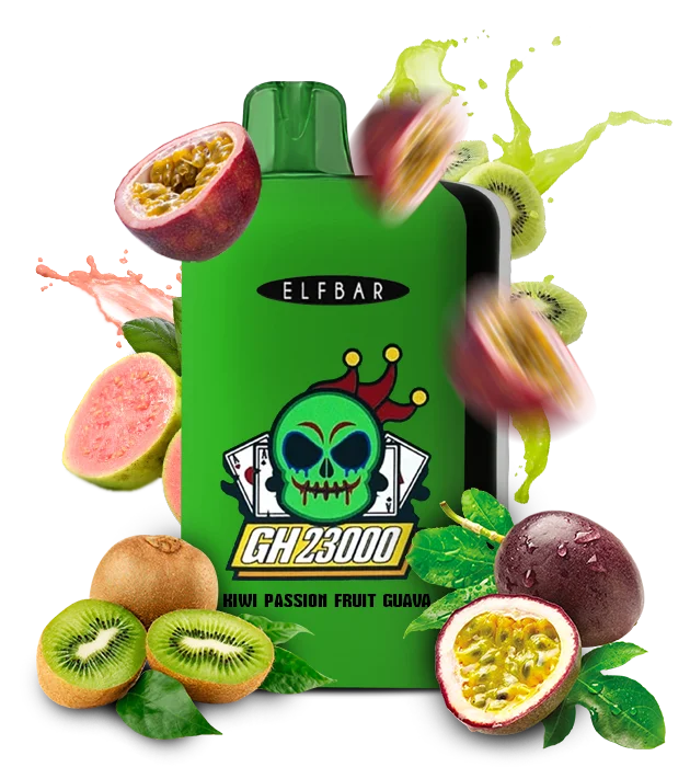 Kiwi-Passion-Fruit-Guava Одноразова Pod-система Elf Bar GH 23000 Kiwi Passion Fruit Guava - Зображення 1