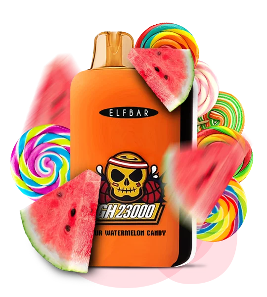 SourWatermelon_ES Одноразова Pod-система Elf Bar GH 23000 Sour Watermelon Candy - Зображення 1