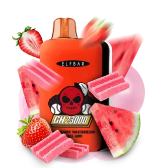 Одноразова Pod-система Elf Bar GH 23000 STRAWBERRY WATERMELON BUBBLE GUM