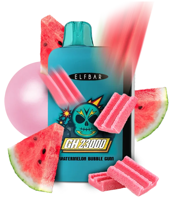 WatermelonBG Одноразова Pod-система Elf Bar GH 23000 Watermelon Bubble Gum - Зображення 1