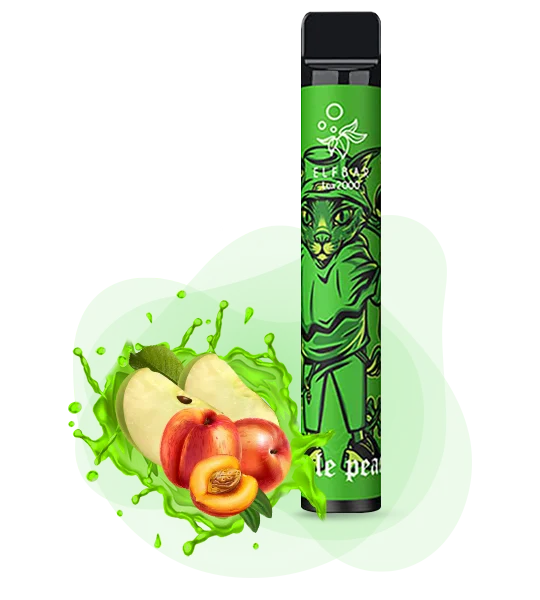 apple-peach-5 Одноразова Pod-система Elf Bar 2000 LUX APPLE PEACH - Зображення 1