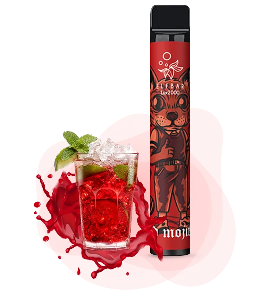 red-mojito-6 Одноразова Pod-система Elf Bar 2000 LUX Red Mojito - Зображення 1