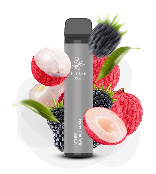 ElfBar_1500_LycheeBlackcurrant Одноразова Pod-система Elf Bar 1500 Lychee Blackcurrant - Зображення 1