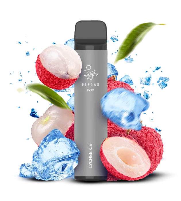ElfBar_1500_LycheeIce Одноразова Pod-система Elf Bar 1500 LYCHEE ICE - Зображення 1