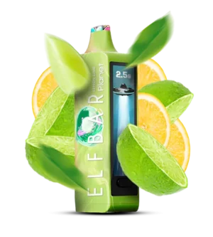Одноразова Pod-система Elf Bar Planet 25000 Lemon Lime