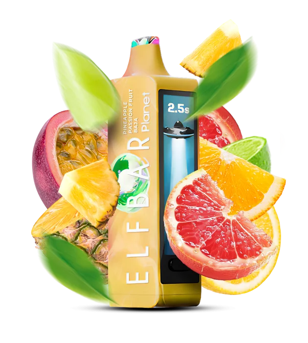 Elfbar_Planet_PineapplePassionFruitBaja Одноразовая Pod-система Elf Bar Planet 25000 Pineapple Passion Fruit Baja — изображение 1