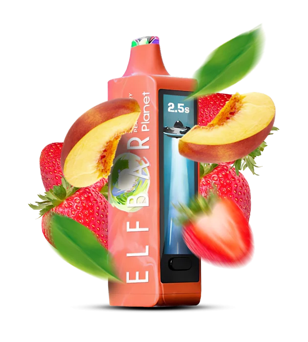 Elfbar_Planet_StrawberryPeach Одноразовая Pod-система Elf Bar Planet 25000 Strawberry Peach — изображение 1