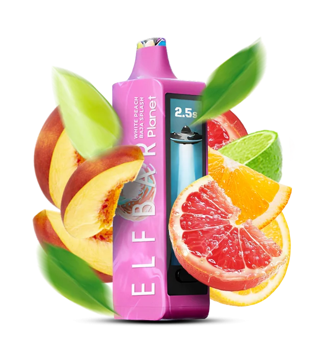 Elfbar_Planet_WhitePeachBajaSplash Одноразовая Pod-система Elf Bar Planet 25000 Baja Splash — изображение 1