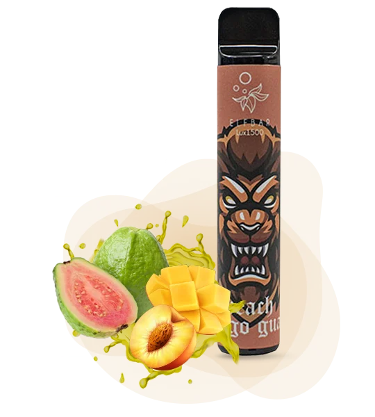 Peach-mango-guava-1-2 Одноразовая Pod-система Elf Bar 1500 LUX PEACH MANGO GUAVA — изображение 1